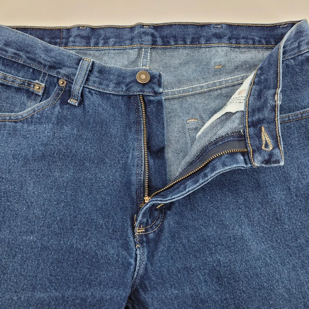 Magellan Outdoors Mens 34x34 Straight Leg Jeans Blue Denim Gorpcore Workwear